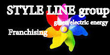 Style Line group green electric energy franchising logo